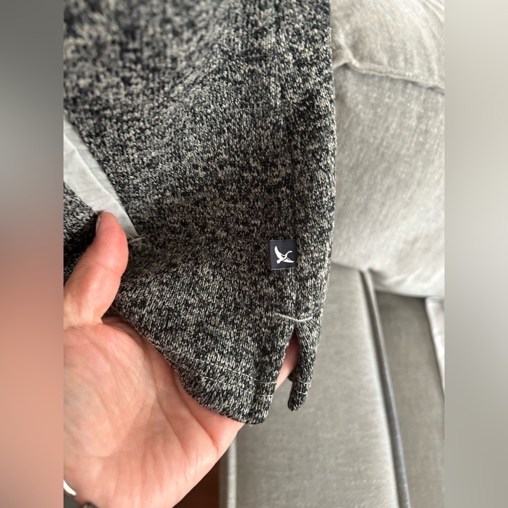 Eddie Bauer Gray Knit Oversized Granola Vest XXL Outdoor Granpa - Picture 6 of 14